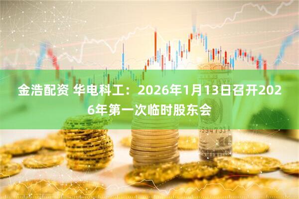金浩配资 华电科工：2026年1月13日召开2026年第一次临时股东会